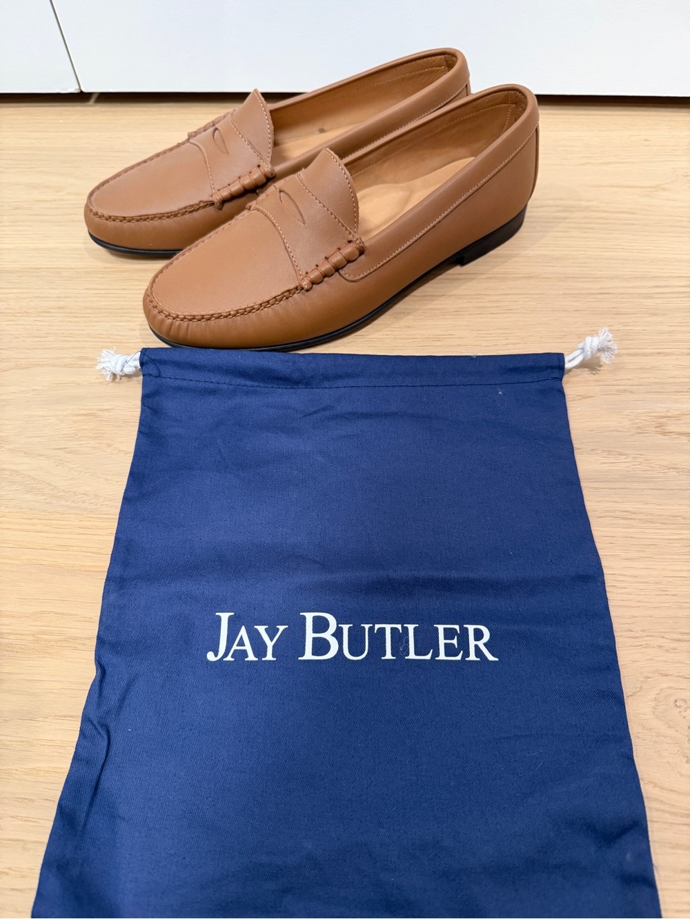 Light Brown Penny Loafers for Men